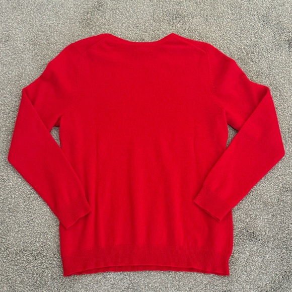 Charter Club Red Cashmere Sweater - Picture 8 of 10